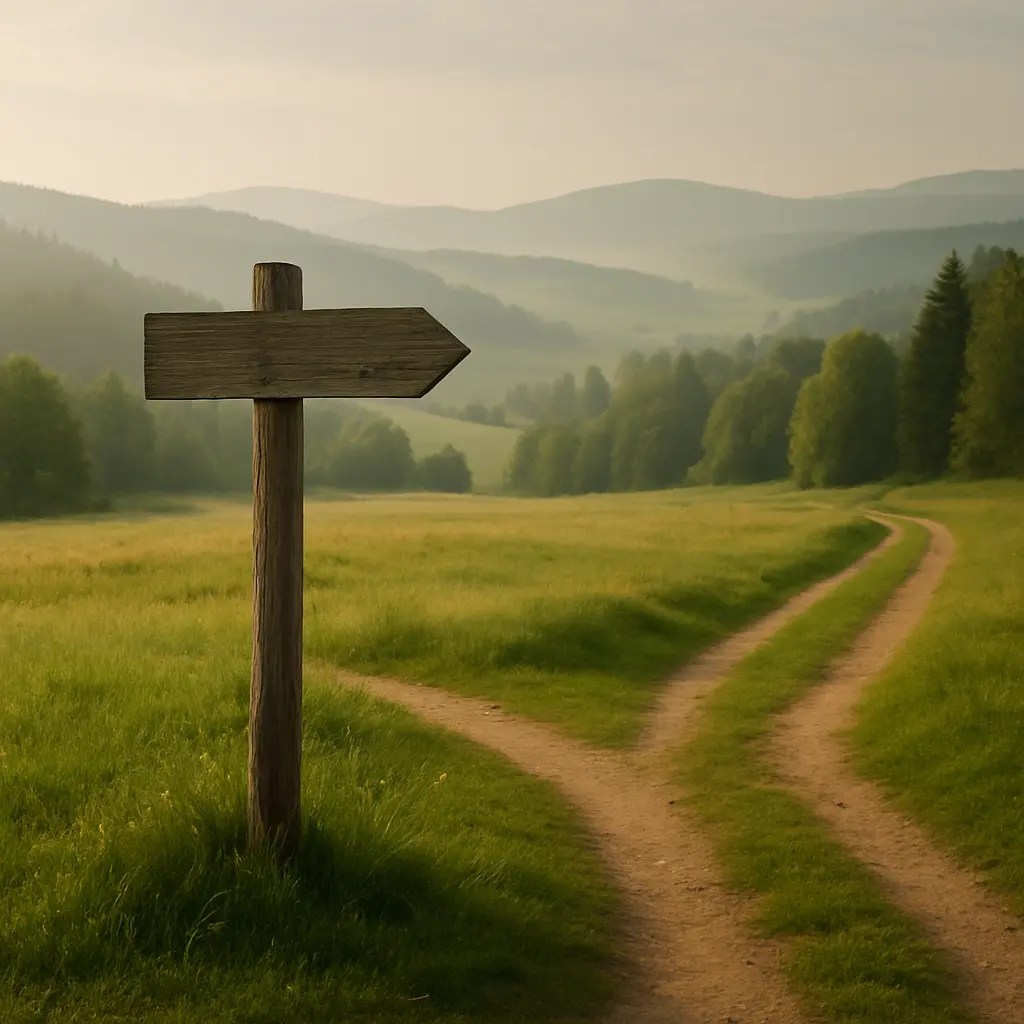 Ein Wegweiser - in vielen Richtungen denkbar