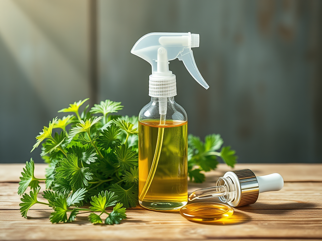 Nachhaltiges Brennnessel-Gesichtswasser mit Rapsöl.