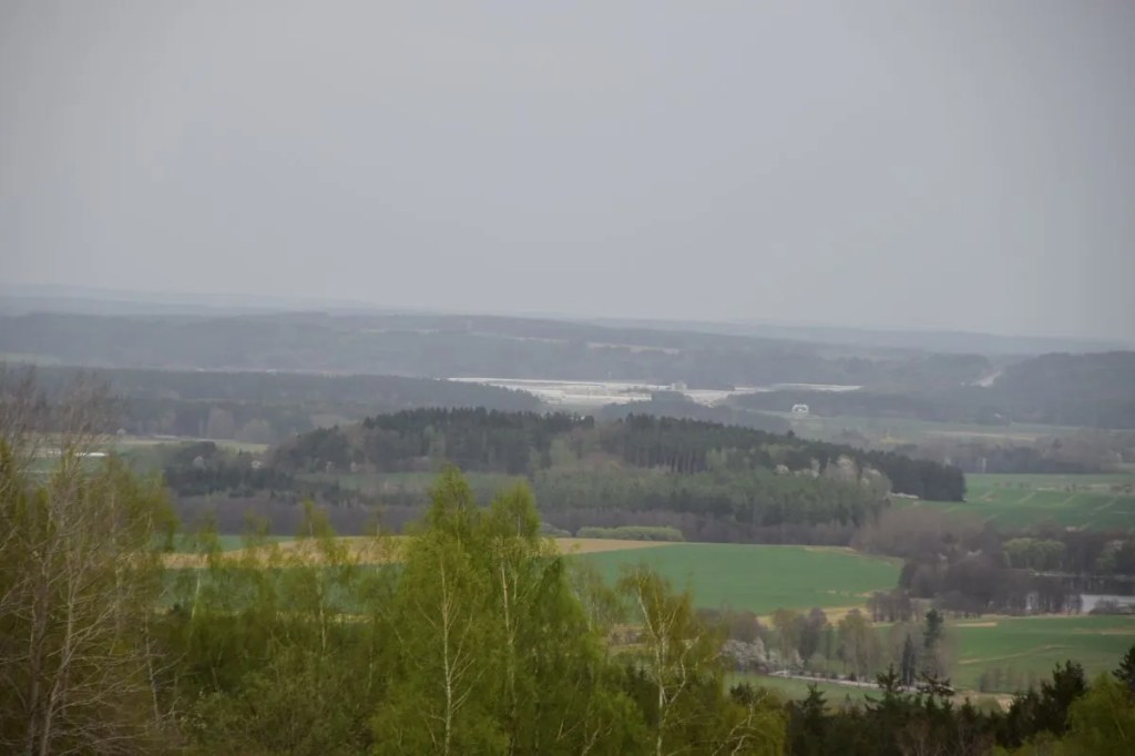 Aussicht nach Bor aus der Höhe bei Hostka